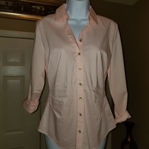 New York in company pink blouse